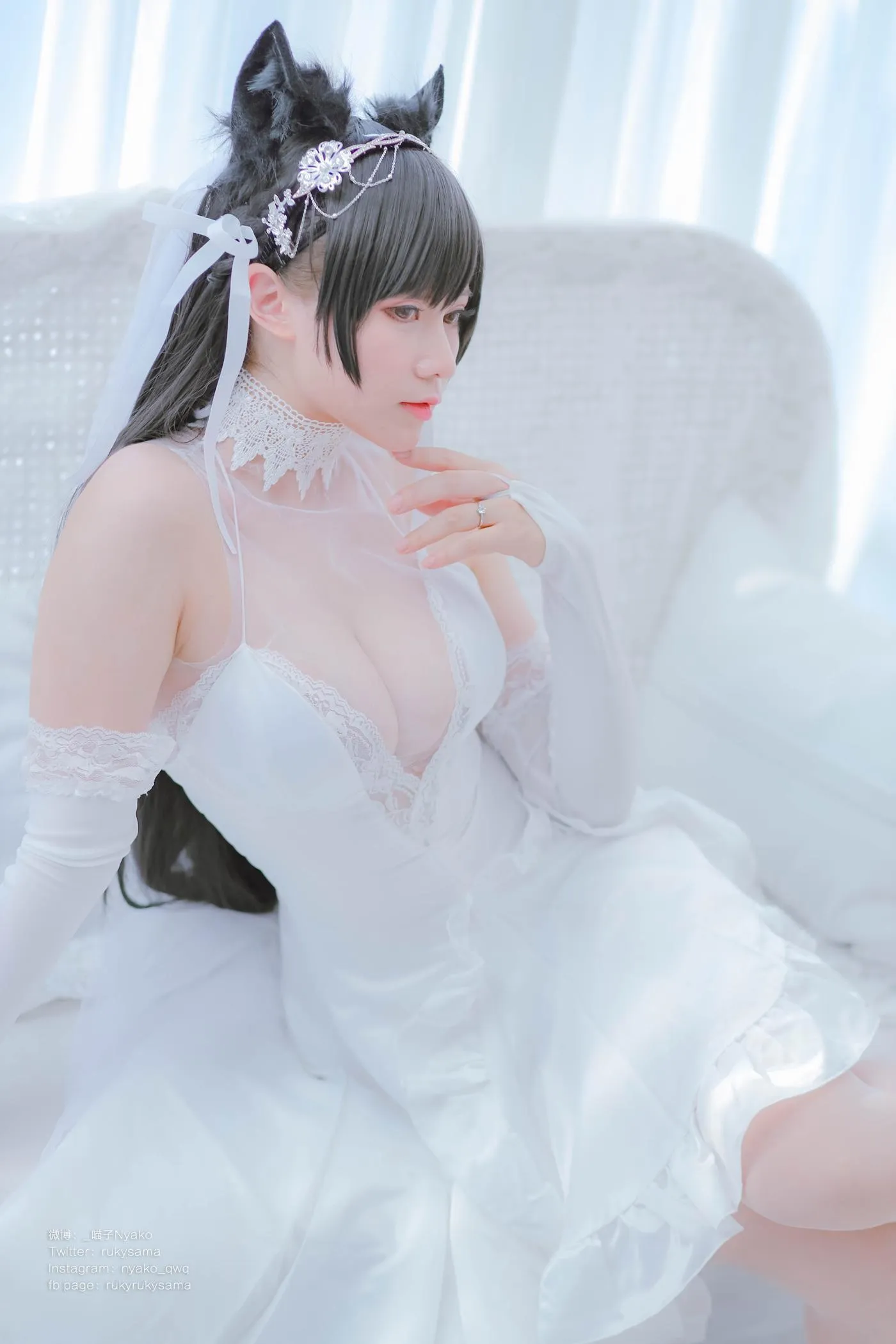 Nyako喵子 – NO.38 爱宕婚纱 [62P]插图2